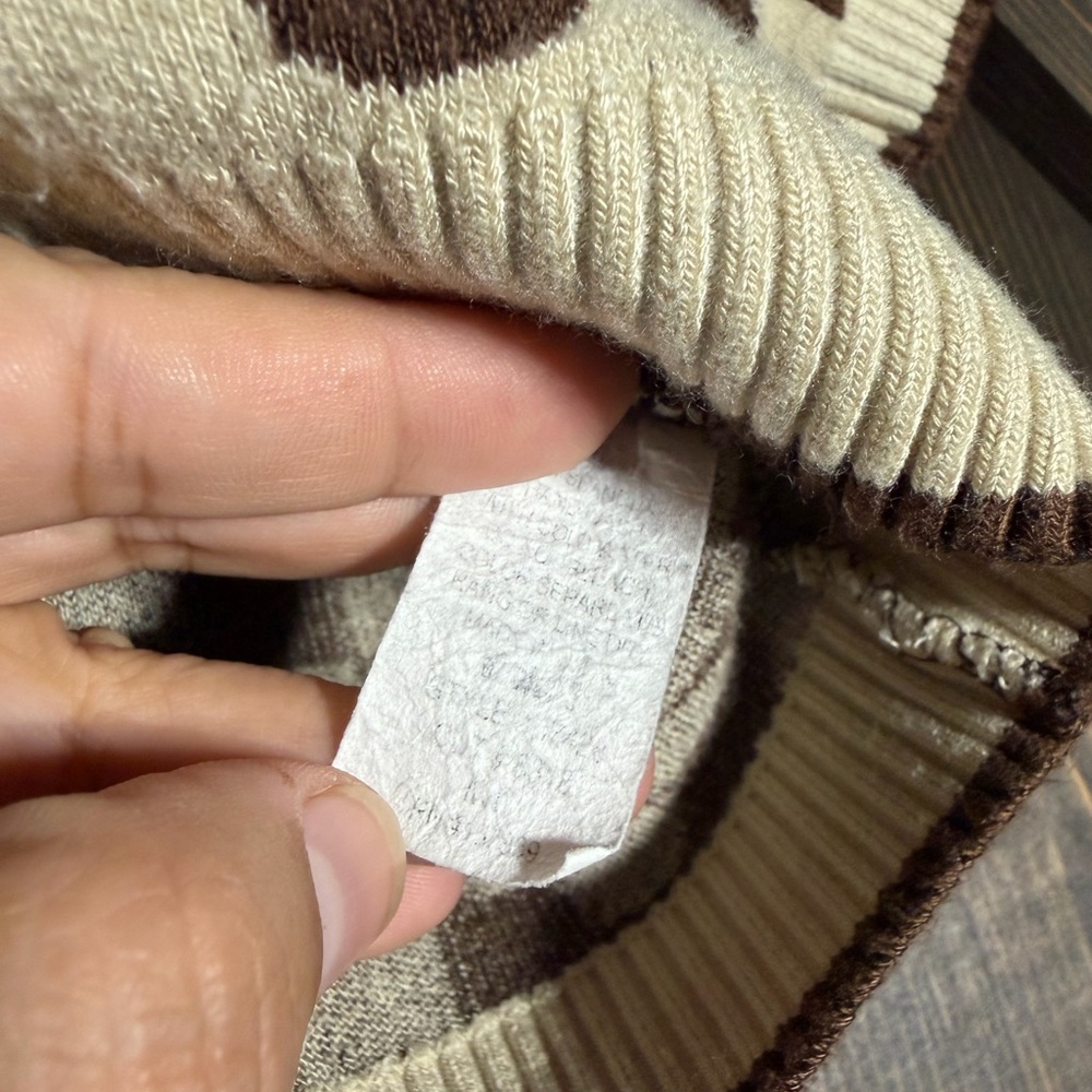 Rare brown‎ daisy checker knit 🤎🌼 - Picture 5 of 5